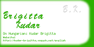 brigitta kudar business card